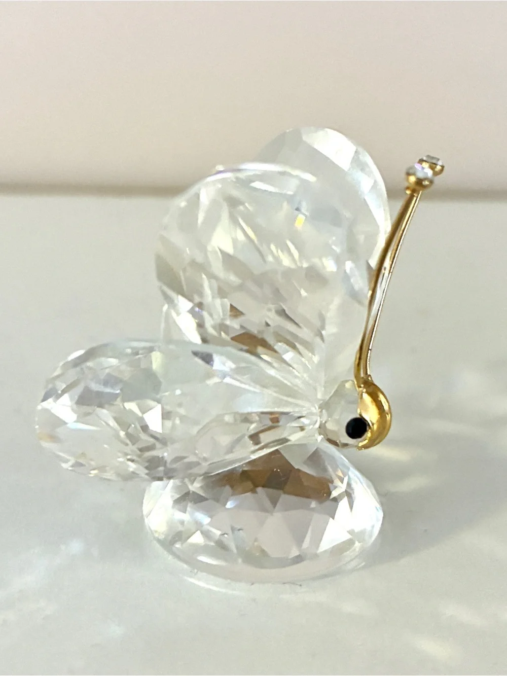 Swarovski Crystal Butterfly Figurine with Gold Mask - Picture 5 of 7